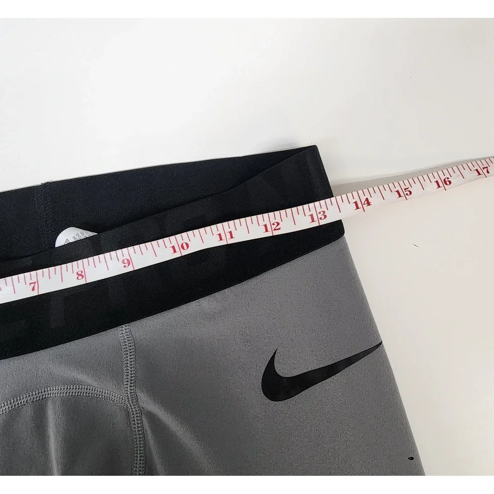 Nike Pro Compression Tights Men's M Gray Dri-FIT Athletic Training Pants